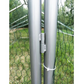 Chicken Run Enclosure 344sqft 38mm Wire 8x4x2.8ft Galvanized Steel Coop Pen