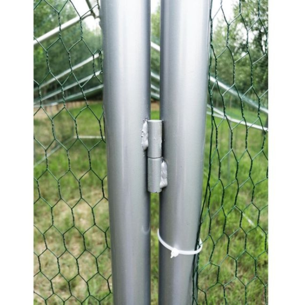 Chicken Run Enclosure 344sqft 38mm Wire 8x4x2.8ft Galvanized Steel Coop Pen