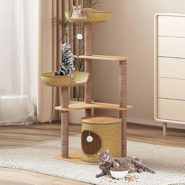 Cat Tree Tower Condo with Sisal Scratching Post
