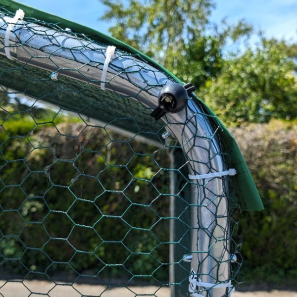 Chicken Coop Run - 6ft x 10ft Galvanized Steel Poultry Pen with 1.5in Wire Mesh