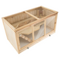 Wooden Small Animal Cage with Openable Wire Mesh Roof for Rodents