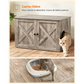 Cat Litter Box Furniture with Removable Divider Cat Toilet Home