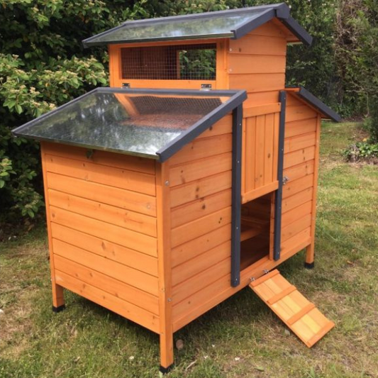 FSC Certified Wooden Chicken Coop for 4 to 6 Hens with Opening Roof