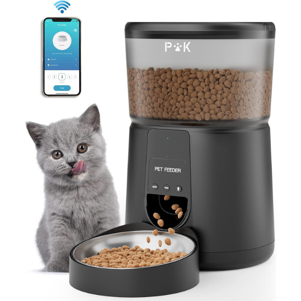 Smart Automatic Cat Feeder with Portion Control and Wifi Connectivity