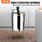 Electric Honey Extractor Stainless Steel 4 8 Frame Centrifuge Honey Separator with Lid 140W Adjustable Height Beekeeping Equipment