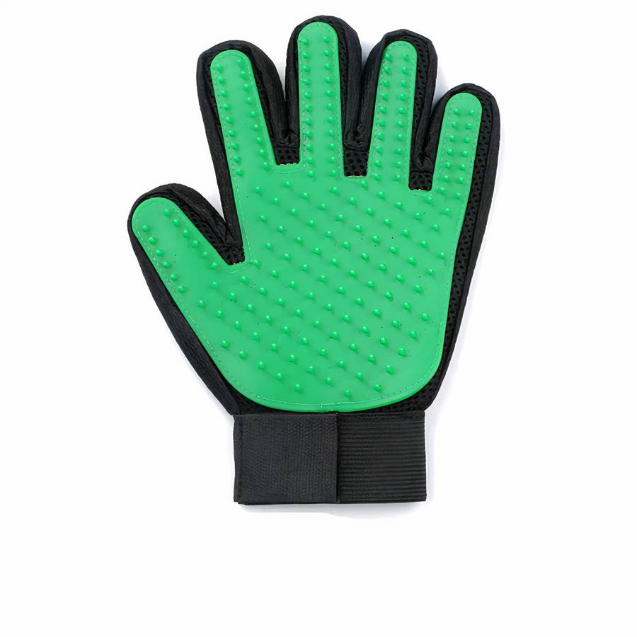 Dog Grooming and Massaging Glove for Pet Hair Removal and Bathing