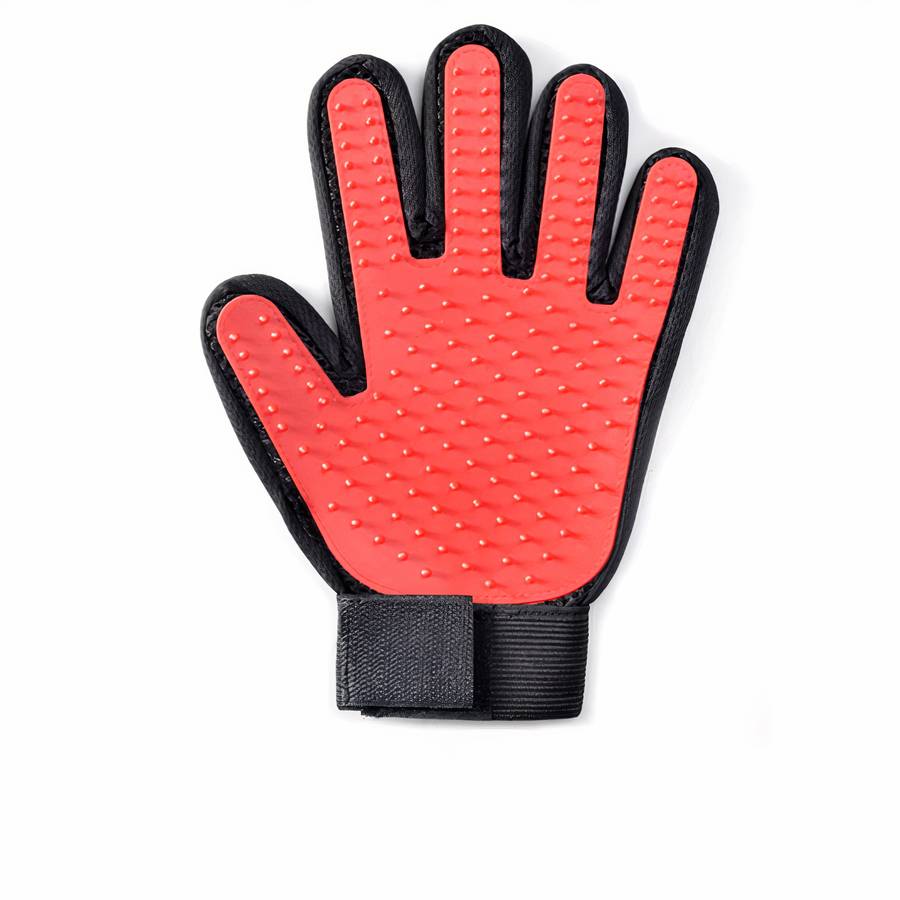 Dog Grooming and Massaging Glove for Pet Hair Removal and Bathing