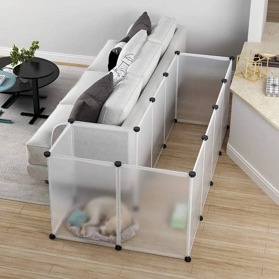 Multifunctional Freestanding Dog Playpen Portable Pet Play Yard