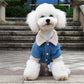 Winter Denim Dog Coat Warm Jacket for Small Medium Large Dogs