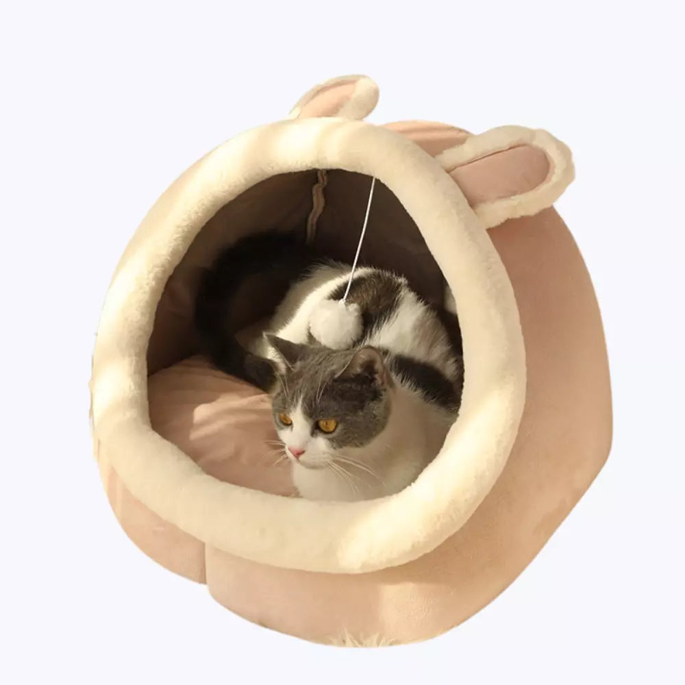 Soft Cat Bed Cozy Pet Basket for Cats
