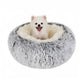 XXL Gray Cotton and Plush Dog Bed Basket Extra Large Pet Bed Basket for Dogs