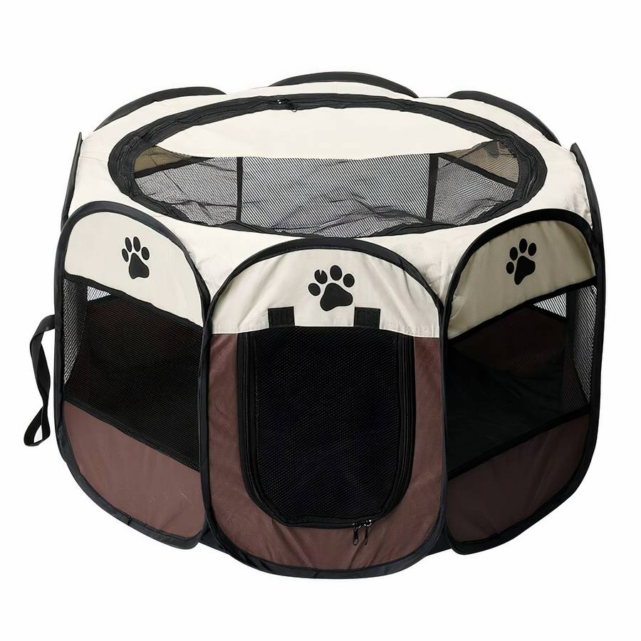 Dog Playpen Portable Indoor Outdoor Pet Exercise Pen Fence Enclosure