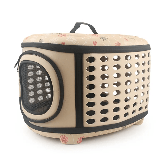 Semi-Rigid Pet Carrier Bag for Dogs and Cats Durable Travel Tote