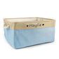 Custom Pet Storage Basket Personalized Pet Organizer Bin with Name Holder