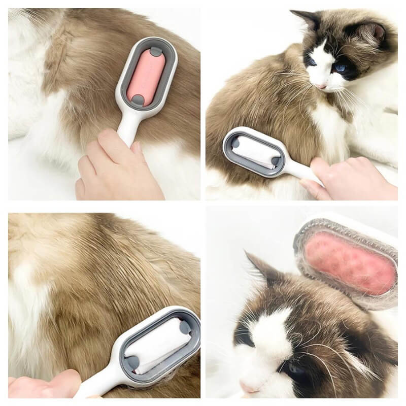 Double Sided Cat Grooming Brush Hair Remover Comb for Cats and Kittens