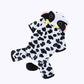 Cat Costume with Cow Hoodie Animal Onesie Pajamas