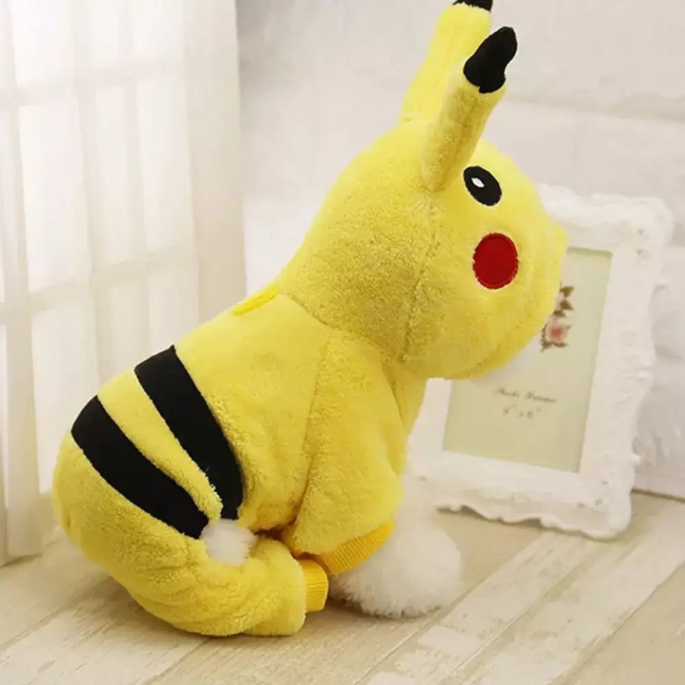 Pikachu Cat Costume Halloween Pet Outfit