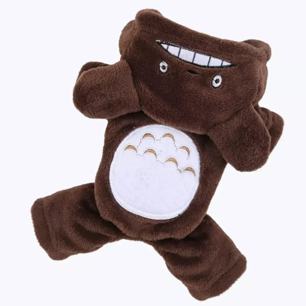 Fleece Cat Costume Cozy Warm Pet Outfit for Cats