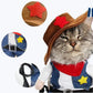 Cat Cowboy Costume Pet Outfit Western Dress Up for Cats and Small Dogs