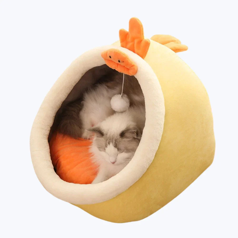 Soft Cat Bed Cozy Pet Basket for Cats