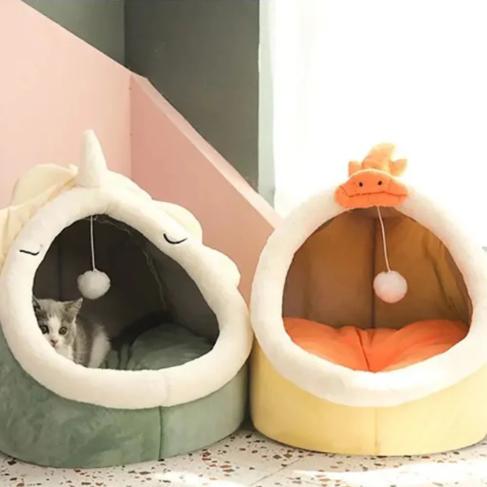 Soft Cat Bed Cozy Pet Basket for Cats