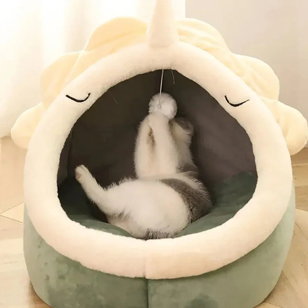 Soft Cat Bed Cozy Pet Basket for Cats