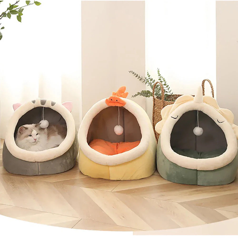 Soft Cat Bed Cozy Pet Basket for Cats