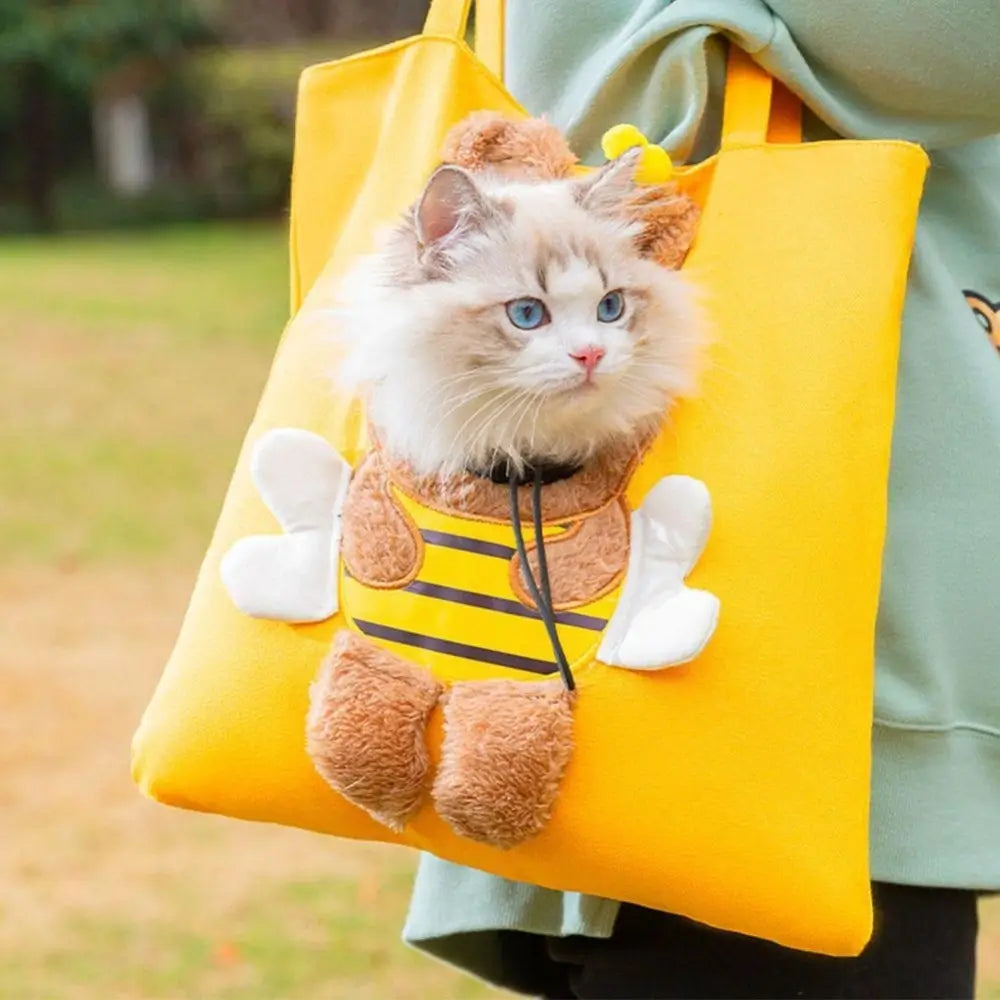 Animal Print Cat Tote Bag Cute Animal Design Tote Bag for Women and Men