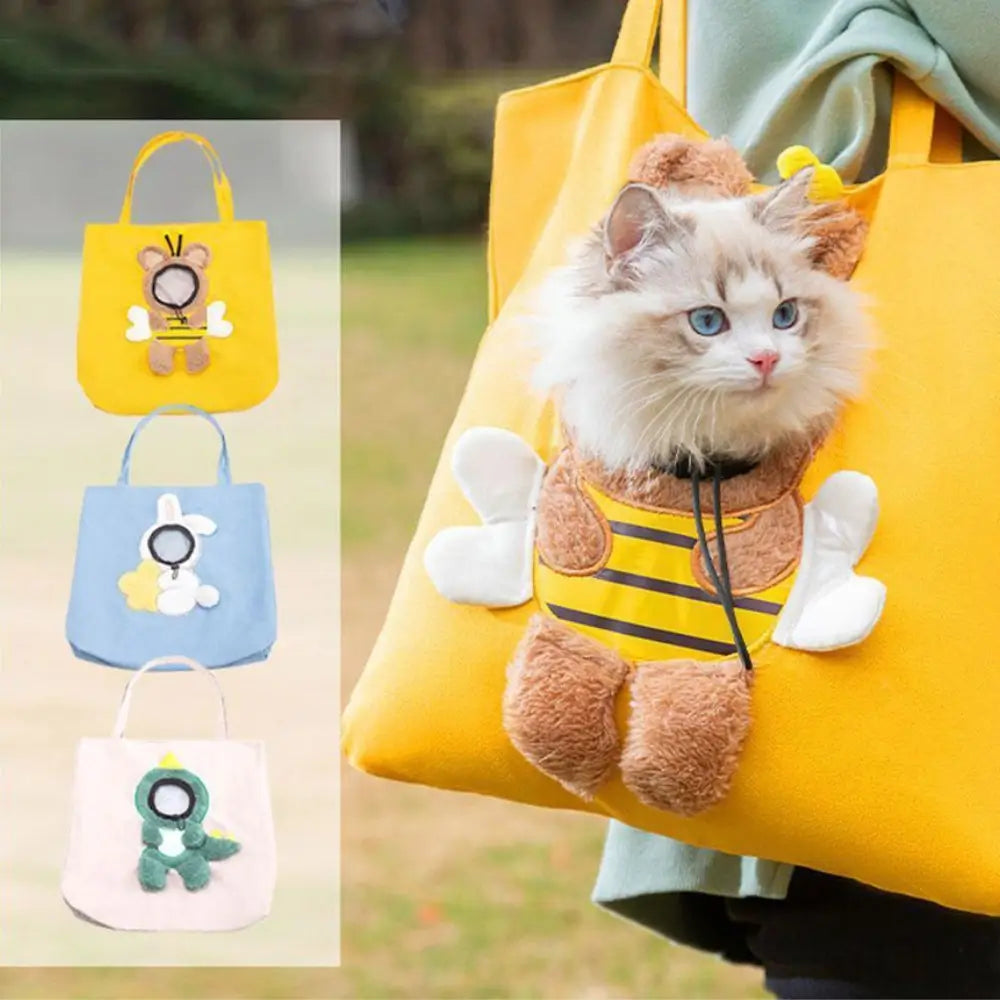 Animal Print Cat Tote Bag Cute Animal Design Tote Bag for Women and Men