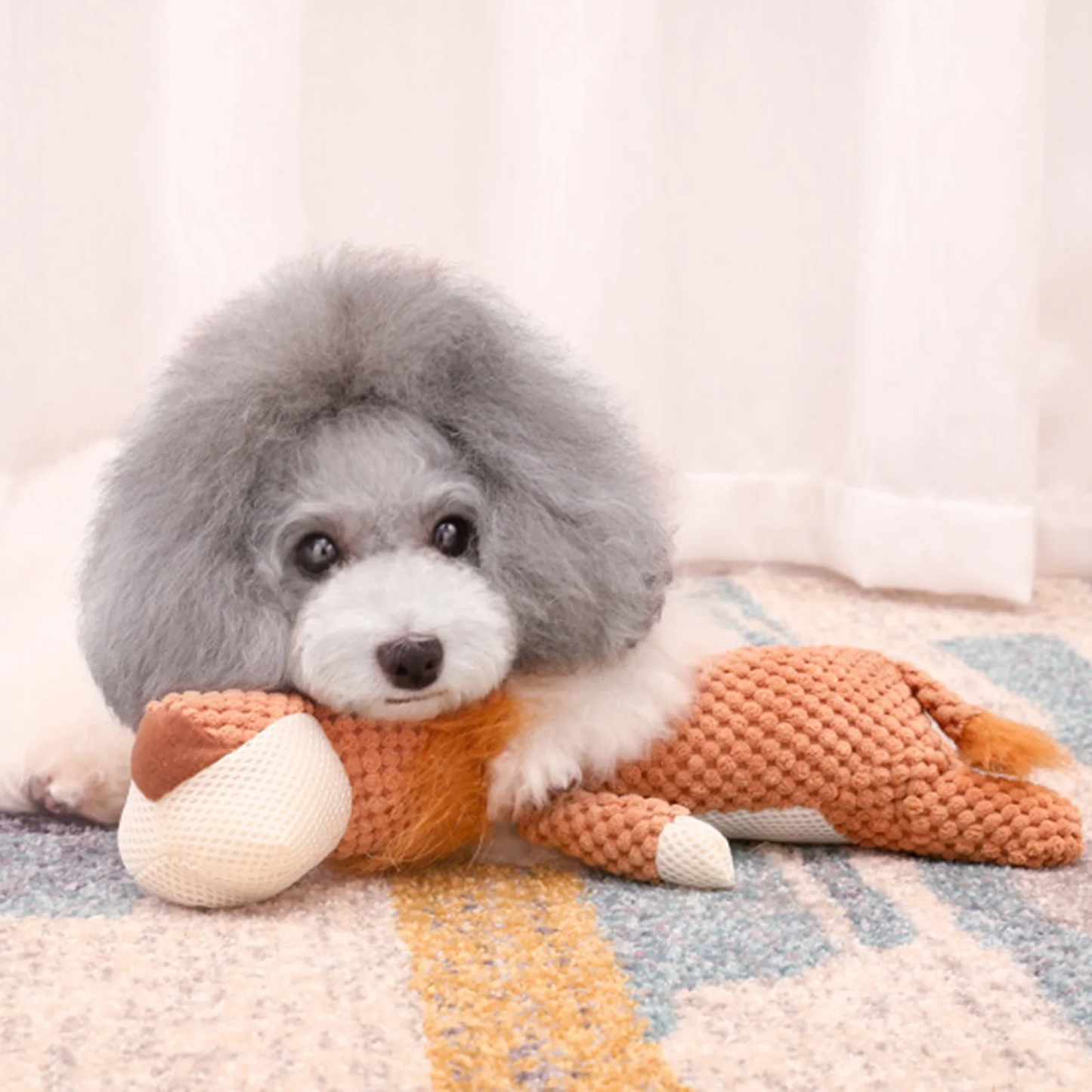 Ribbed Plush Sound Toy for Babies and Toddlers Soft Sensory Crinkle Toy