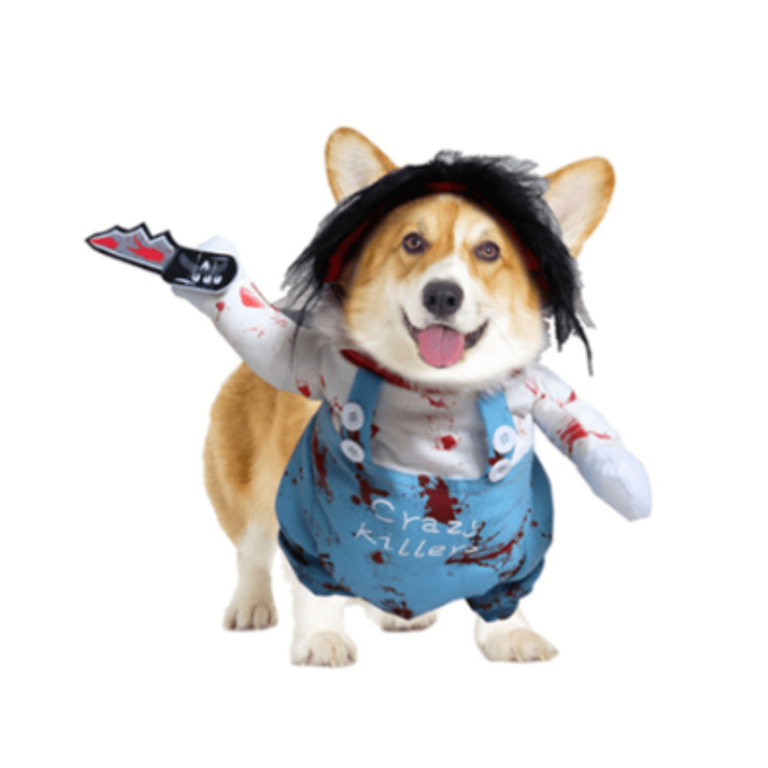 Chucky Costume for Cats and Dogs Halloween Pet Outfit
