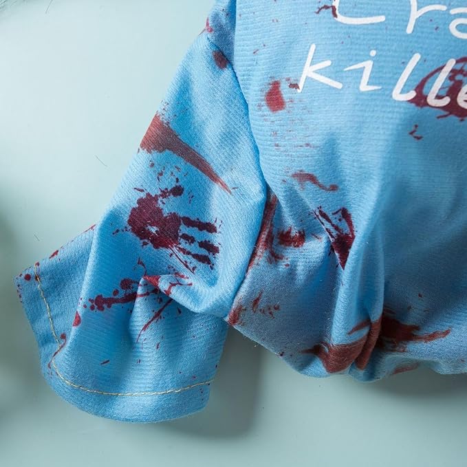 Chucky Costume for Cats and Dogs Halloween Pet Outfit