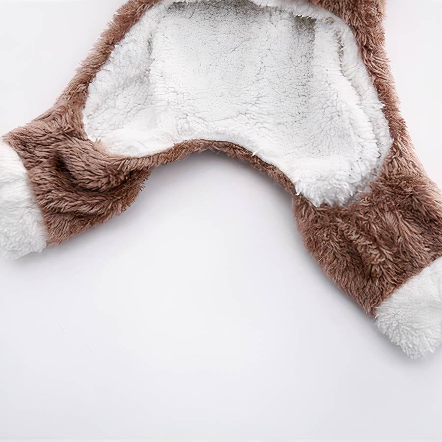 Fleece Cat Costume Cozy Warm Pet Outfit for Cats