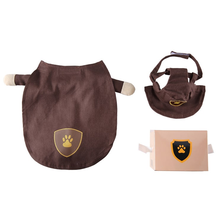 Pet Costume for Cats and Dogs Delivery Driver Outfit