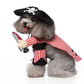 Pet Costume for Cats and Dogs Pirate Dress Up