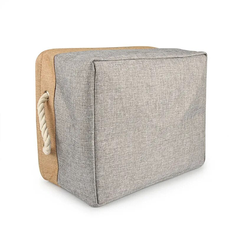 Custom Pet Storage Basket Personalized Pet Organizer Bin with Name Holder