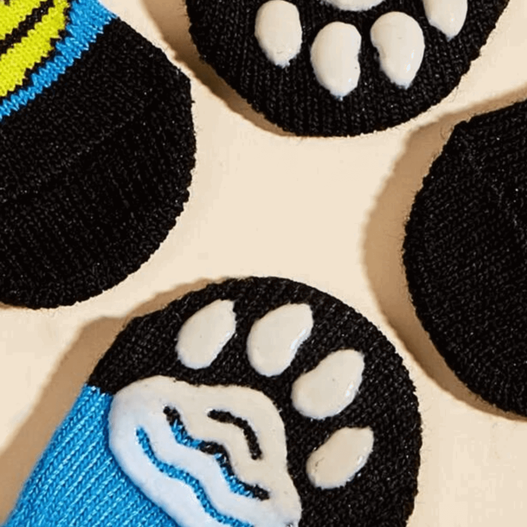 Dog Socks with Duck Pattern Waterproof Pet Booties