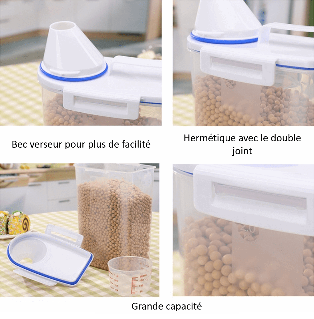 Pet Food Storage Container for Kibble