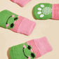 Dog Socks Frog Design Cute Non Slip Pet Booties