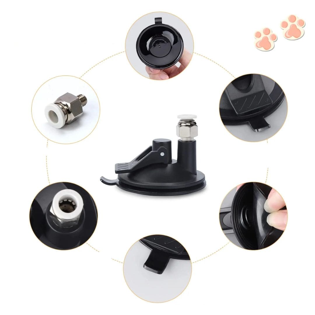 Cat Fishing Rod Toy with Suction Cup for Interactive Play