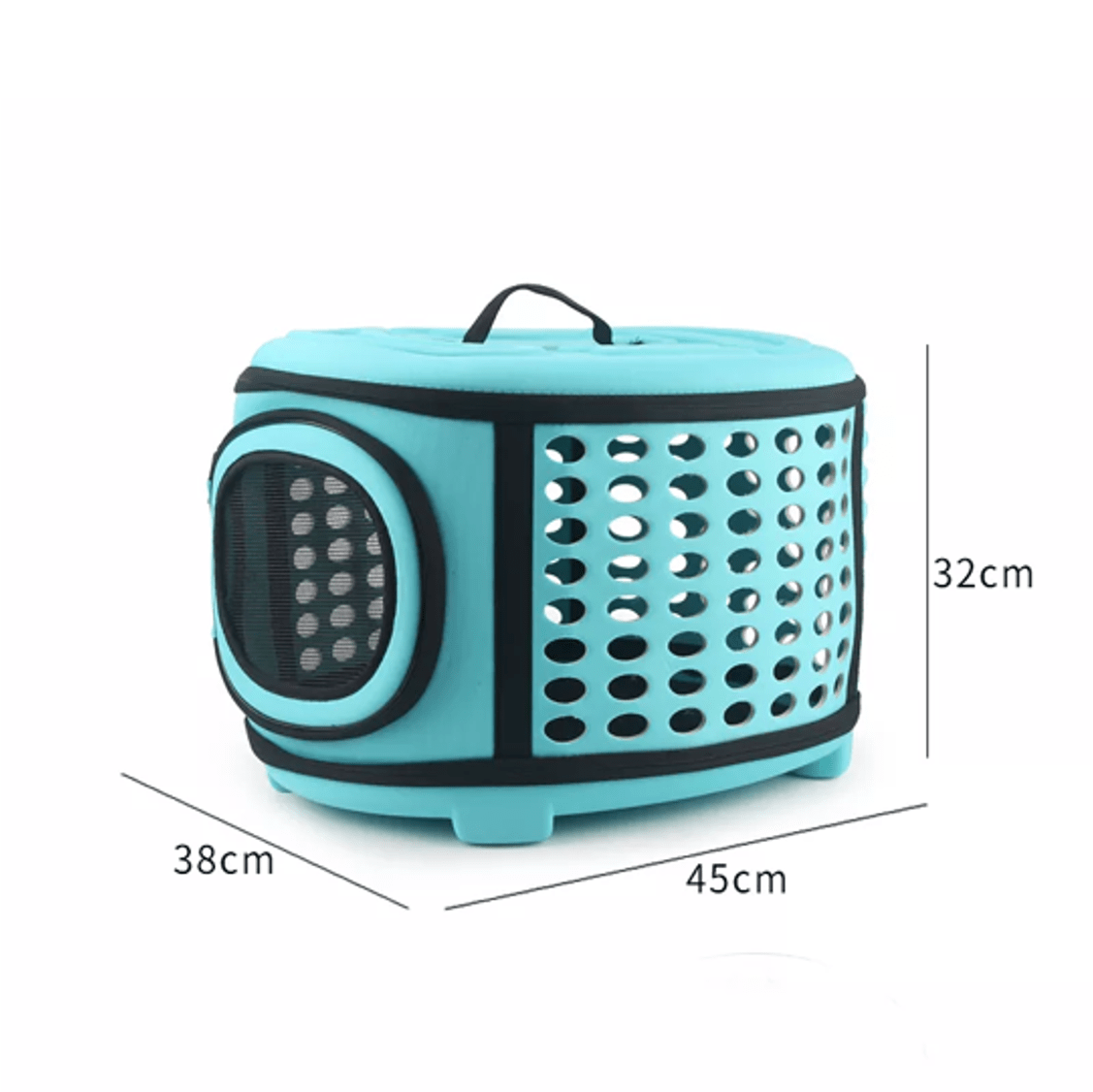 Semi-Rigid Pet Carrier Bag for Dogs and Cats Durable Travel Tote