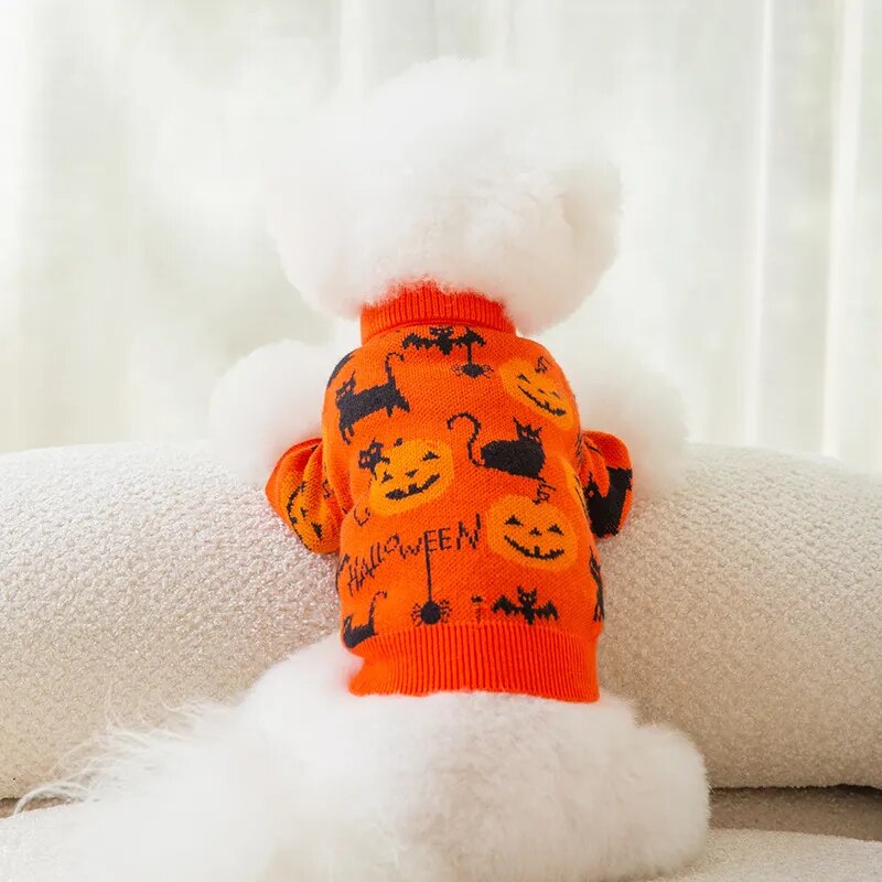 Halloween Sweater for Dog and Cat Pet Costume Holiday Pullover