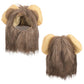 Cat Costume Lion Mane Wig Pet Halloween Outfit for Cats