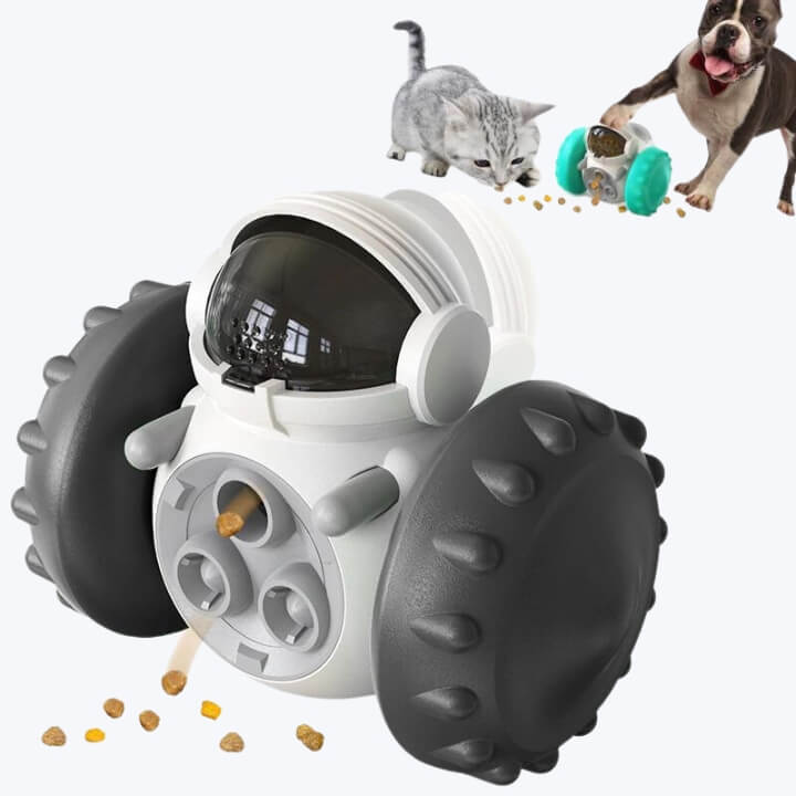Astronaut Dog Treat Dispenser Toy Interactive Food Puzzle Feeder