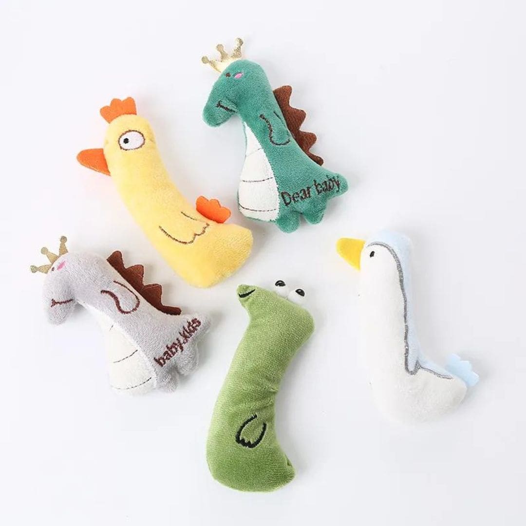 Mini Plush Cat Toys Soft Small Stuffed Animals for Cats Kitten Play