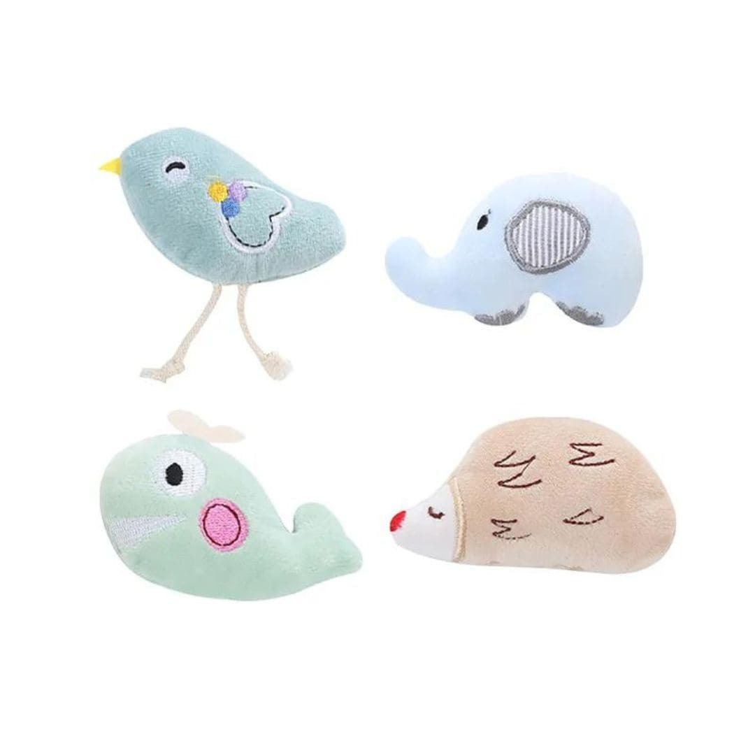 Mini Plush Cat Toys Soft Small Stuffed Animals for Cats Kitten Play