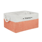 Custom Pet Storage Basket Personalized Pet Organizer Bin with Name Holder
