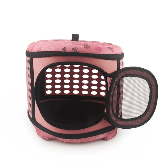 Semi-Rigid Pet Carrier Bag for Dogs and Cats Durable Travel Tote