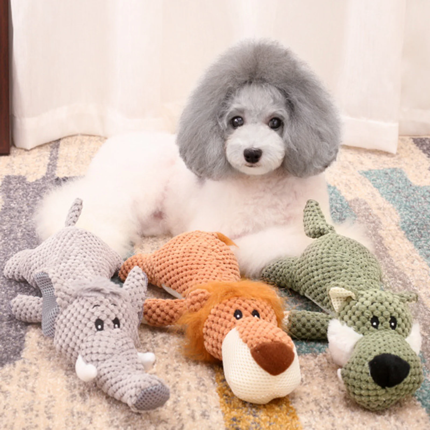 Ribbed Plush Sound Toy for Babies and Toddlers Soft Sensory Crinkle Toy