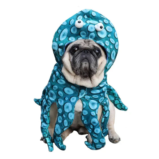 Octopus Costume for Cats and Dogs Pet Halloween Outfit